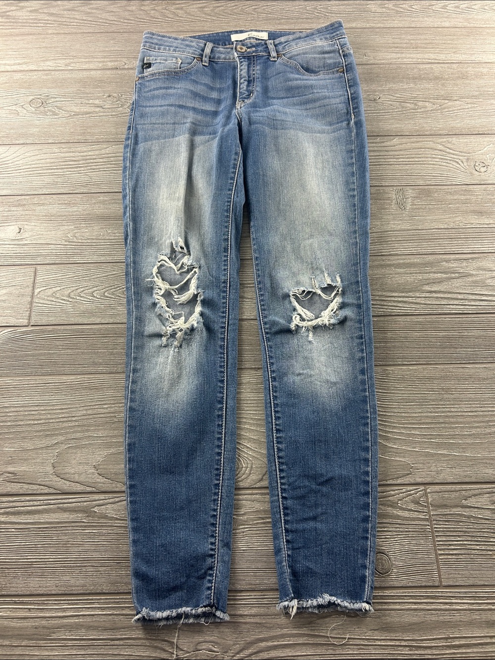 KanCan Light Blue Distressed Skinny Jeans #6